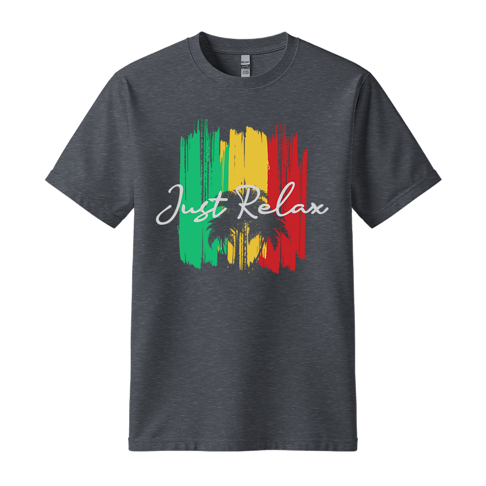 Just Relax - Unisex T-Shirt - Good Vibes Clothing - Dark Heather
