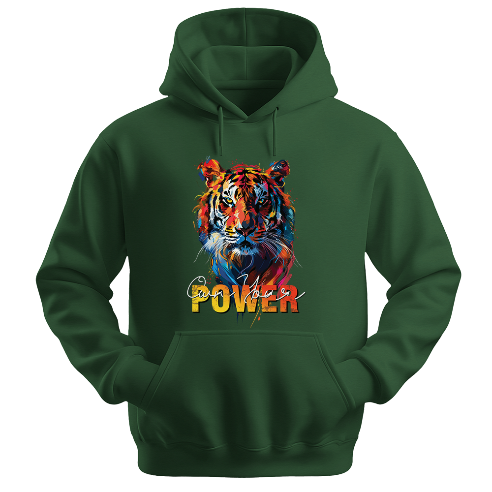 "Own Your Power" Tiger Inspirational Unisex Hoodie