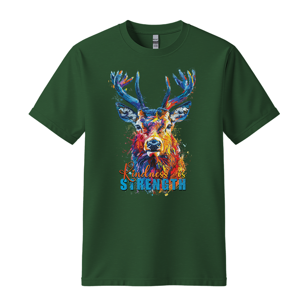 "Kindness Is Strength" Deer Motivation Unisex T-Shirt