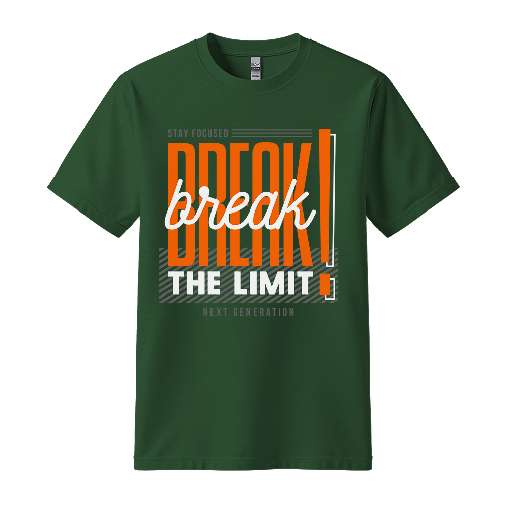 Break The Limit - Unisex T-Shirt - Motivation Tshirt - Forest Green