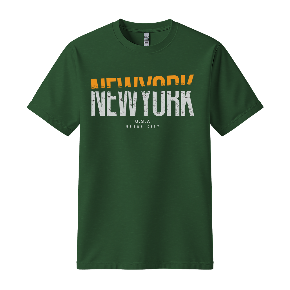 New York Urban City - Unisex T-Shirt - City Tee - Forest Green