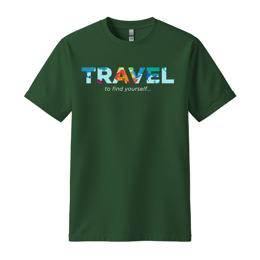 Travel To Find Yourself - Unisex T-Shirt - Travel Tee - Forest Green