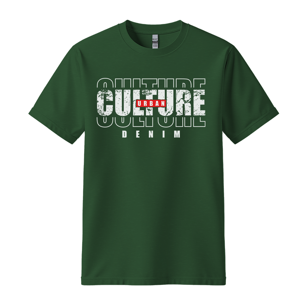 Urban Culture Denim - Unisex T-Shirt - Streetwear Tee - Forest Green