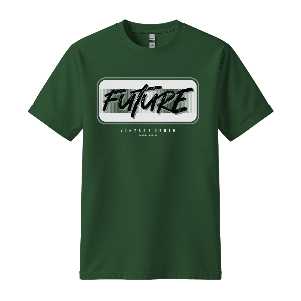 Future Vintage Denim - Unisex T-Shirt - Streetwear Tee - Forest Green