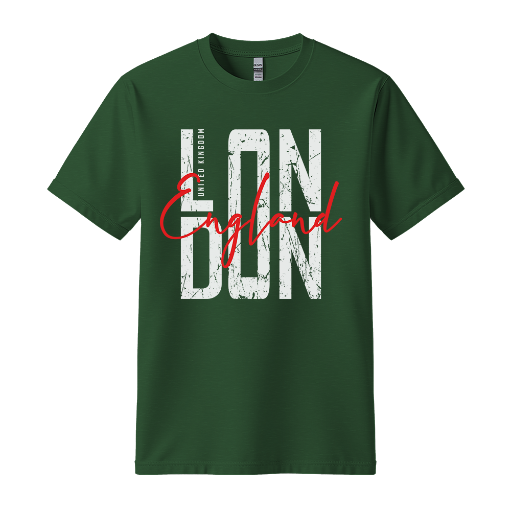 London England - Unisex T-Shirt - City Tee - Forest Green