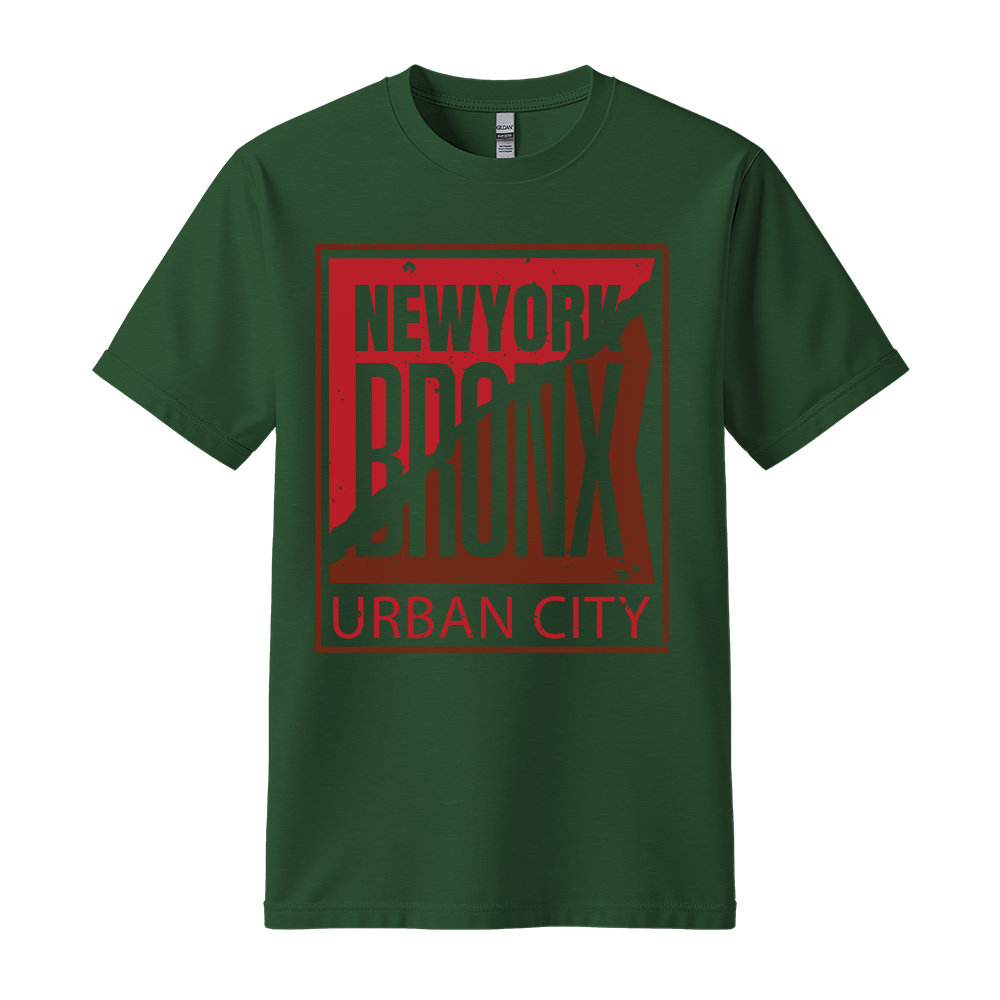 Bronx Urban City - Unisex T-Shirt - City Tee - Forest Green