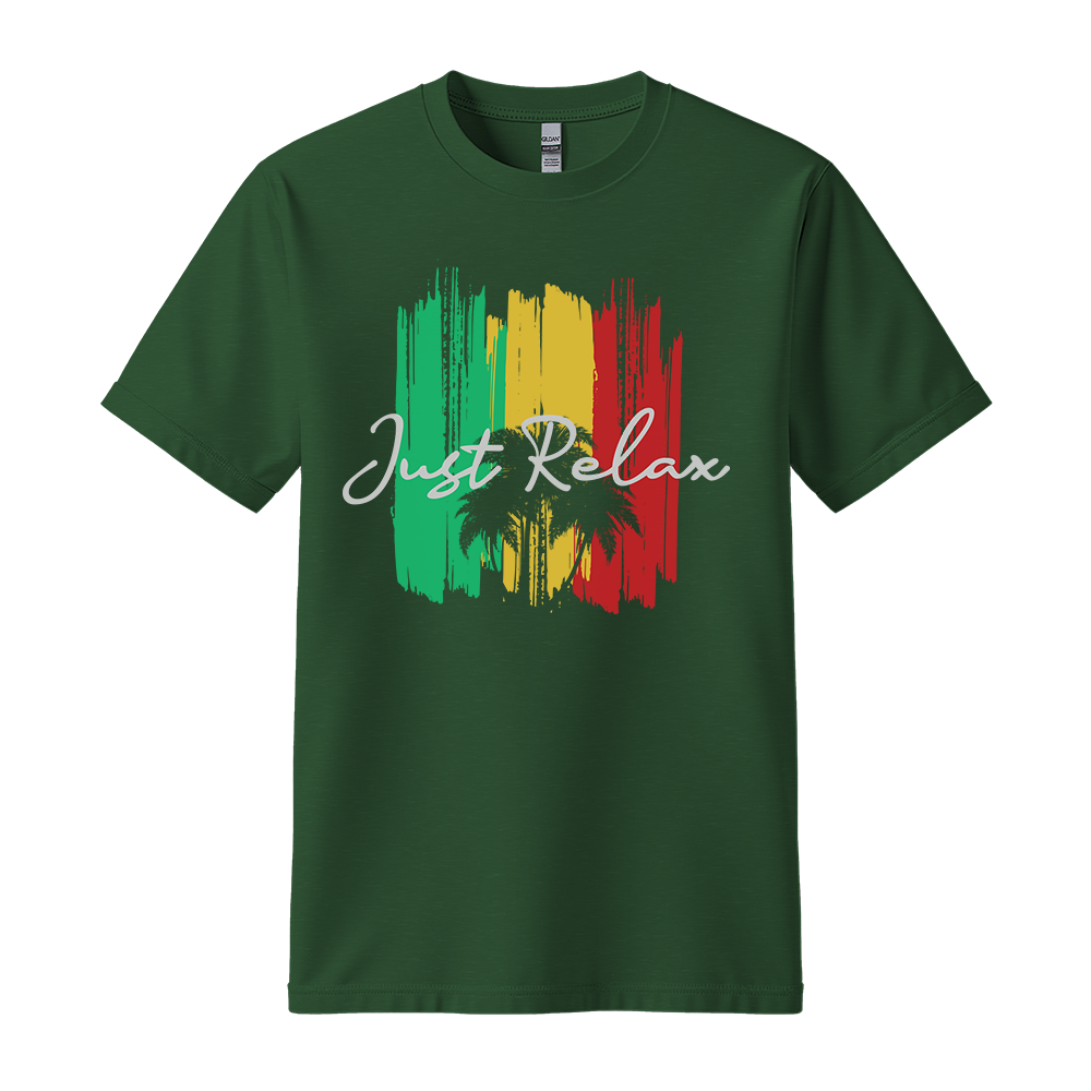 Just Relax - Unisex T-Shirt - Good Vibes Clothing - Forest Green