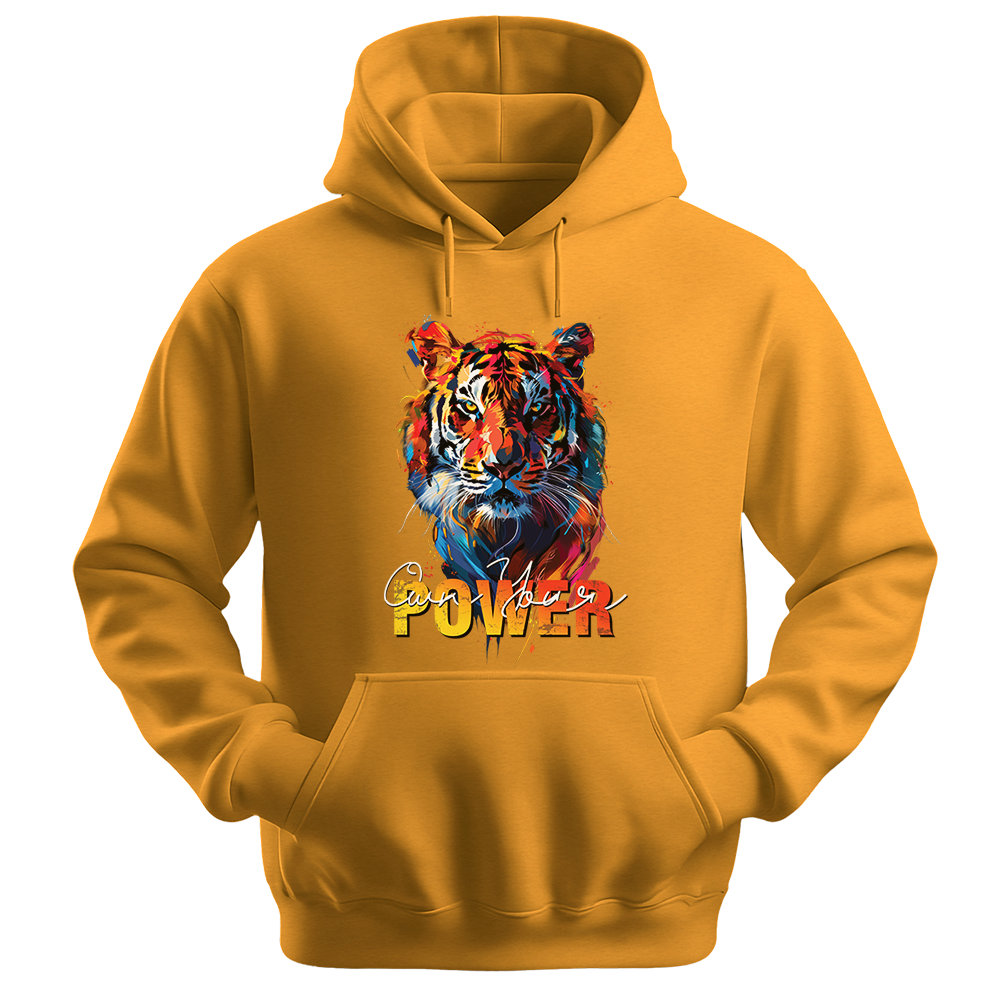 "Own Your Power" Tiger Inspirational Unisex Hoodie
