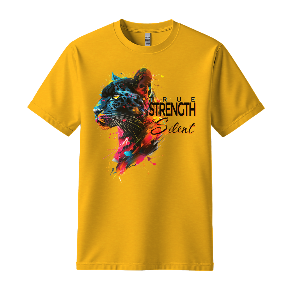 "True Strength Is Silent" Panther Motivation Unisex T-Shirt