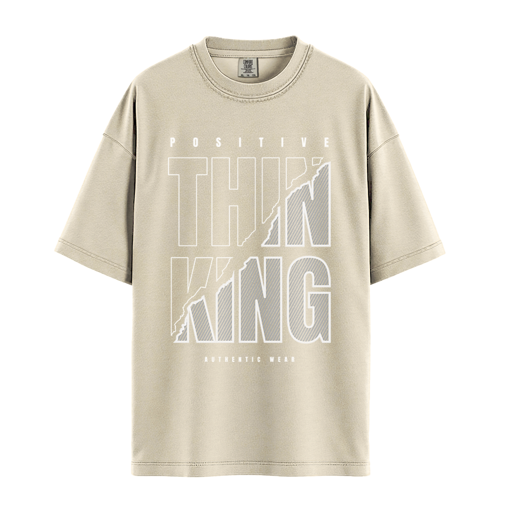 Positive Thinking Authentic Wear - Unisex T-Shirt - Premium Comfort Colors - Ivory