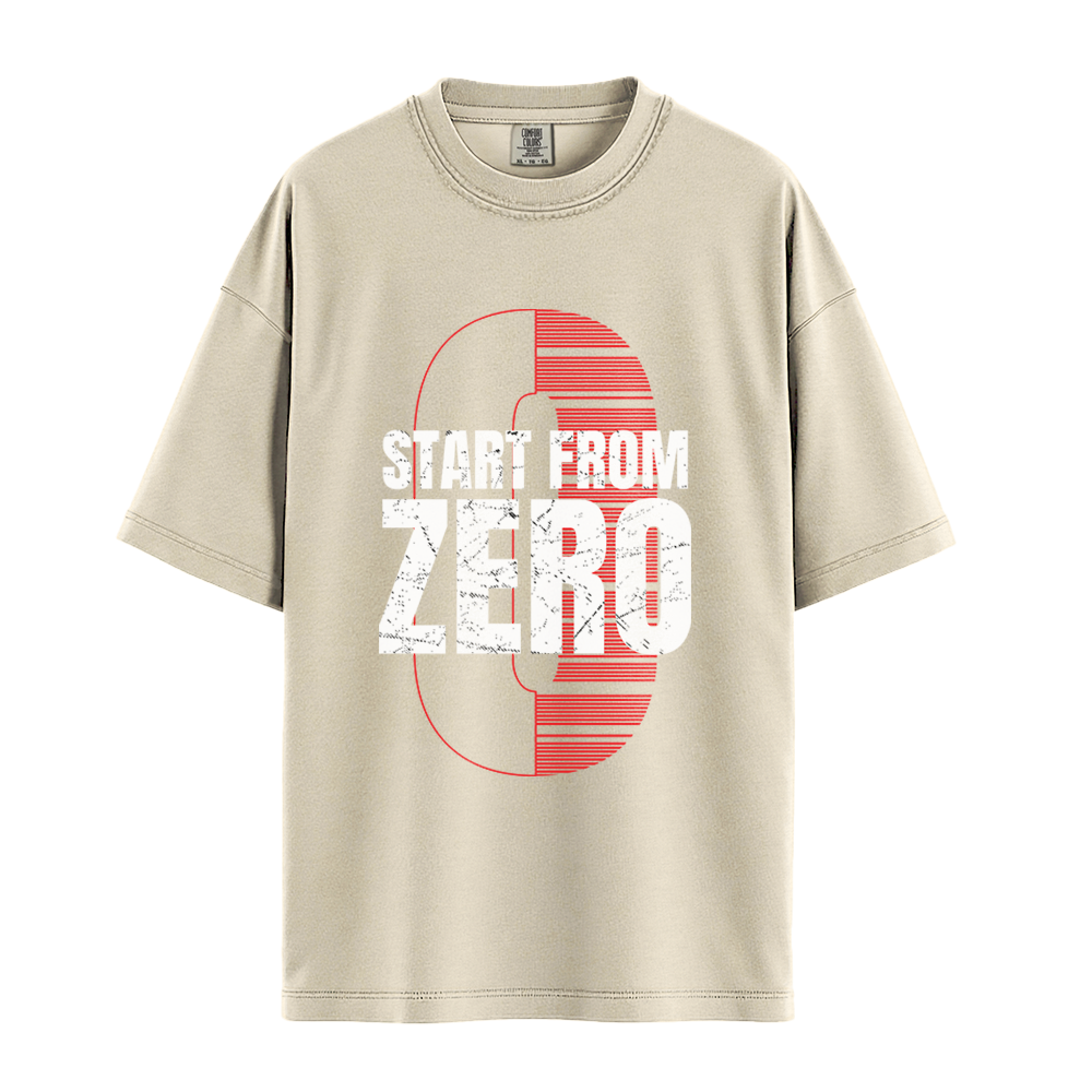 Start From Zero - Unisex T-Shirt - Premium Comfort Colors - Ivory