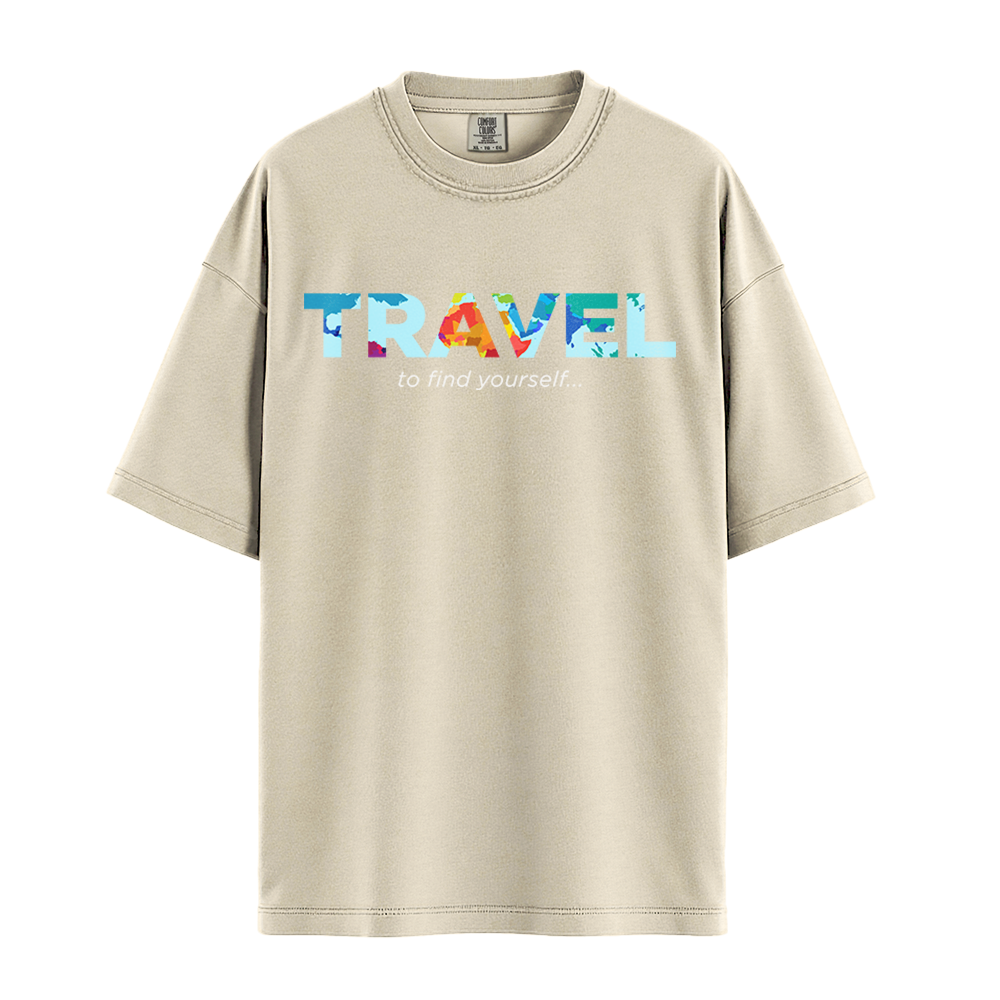 Travel To Find Yourself - Unisex T-Shirt - Premium Comfort Colors - Ivory