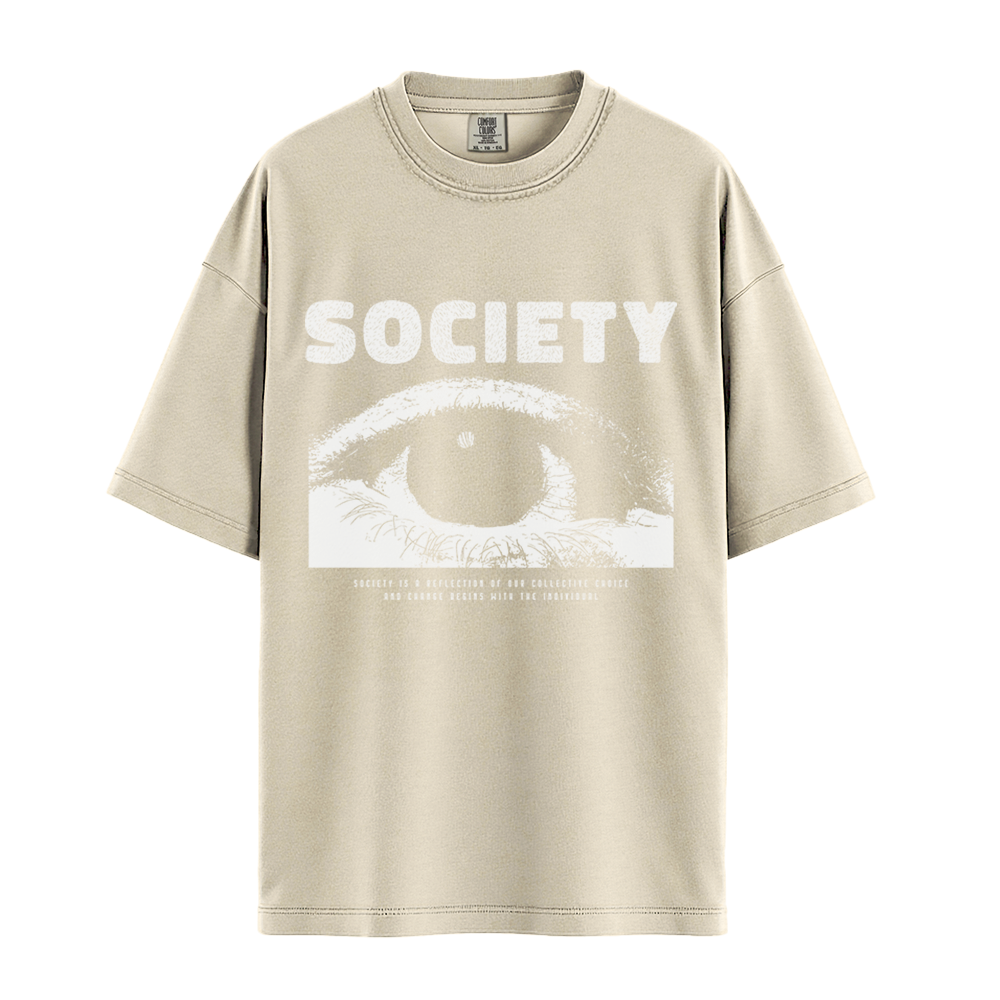 Society Eye - Unisex T-Shirt - Premium Comfort Colors - Ivory