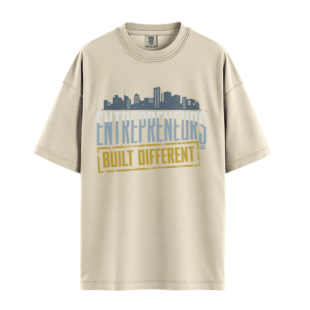 Entrepreneurs Built Different - Unisex T-Shirt - Premium Comfort Colors - Ivory
