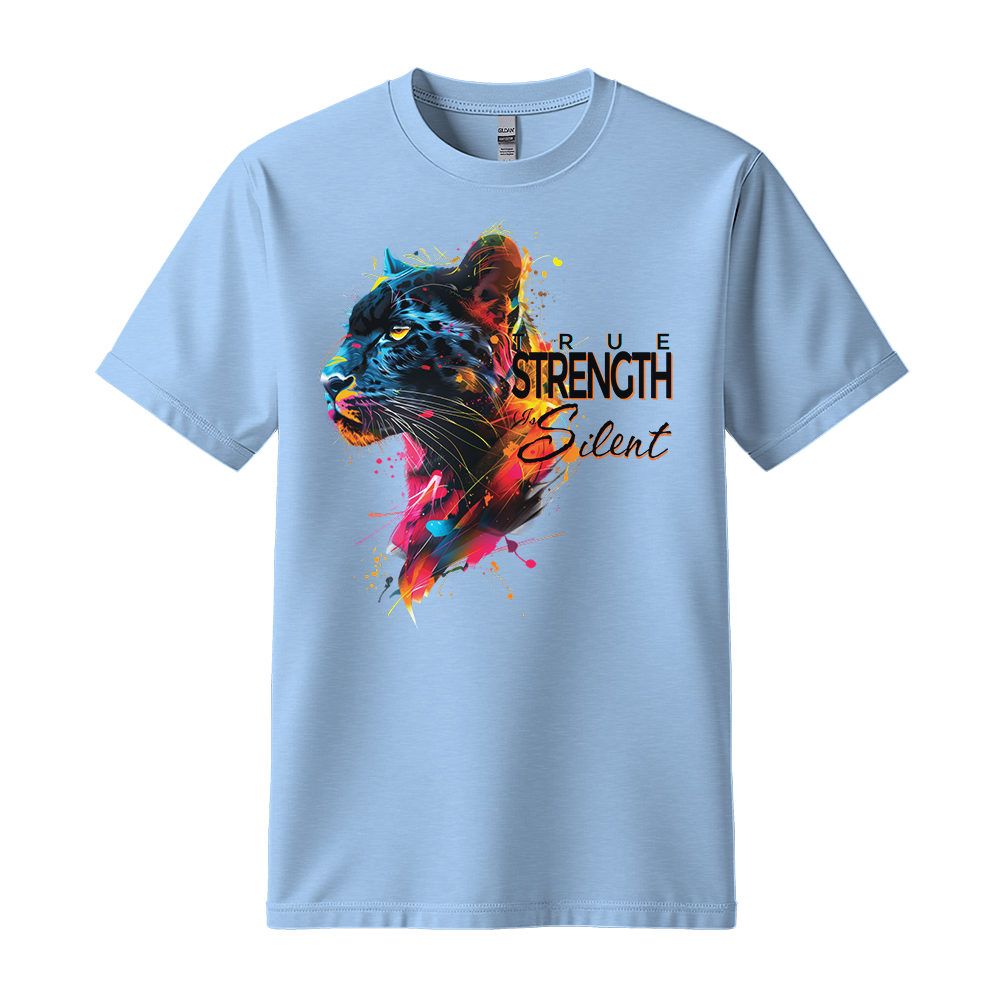 "True Strength Is Silent" Panther Motivation Unisex T-Shirt
