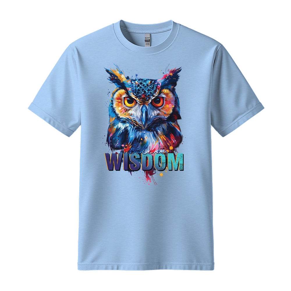 "Silent Wisdom" Owl Motivation Unisex T-Shirt