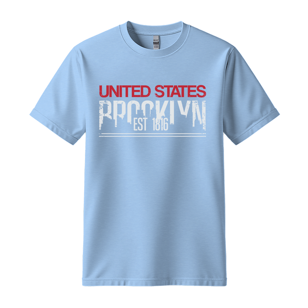 Brooklyn Est 1816 - Unisex T-Shirt - City Tee - Light Blue