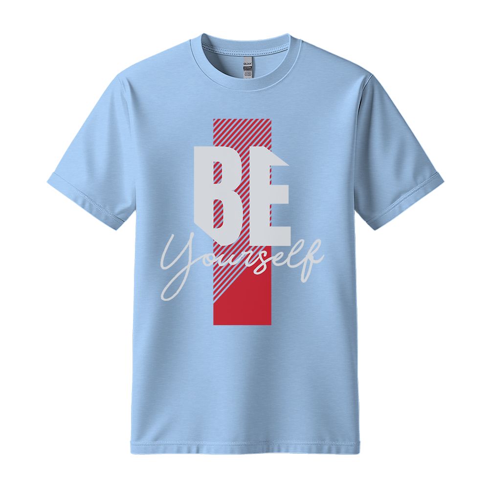 Be Yourself - Unisex T-Shirt - Motivation Tshirt - Light Blue