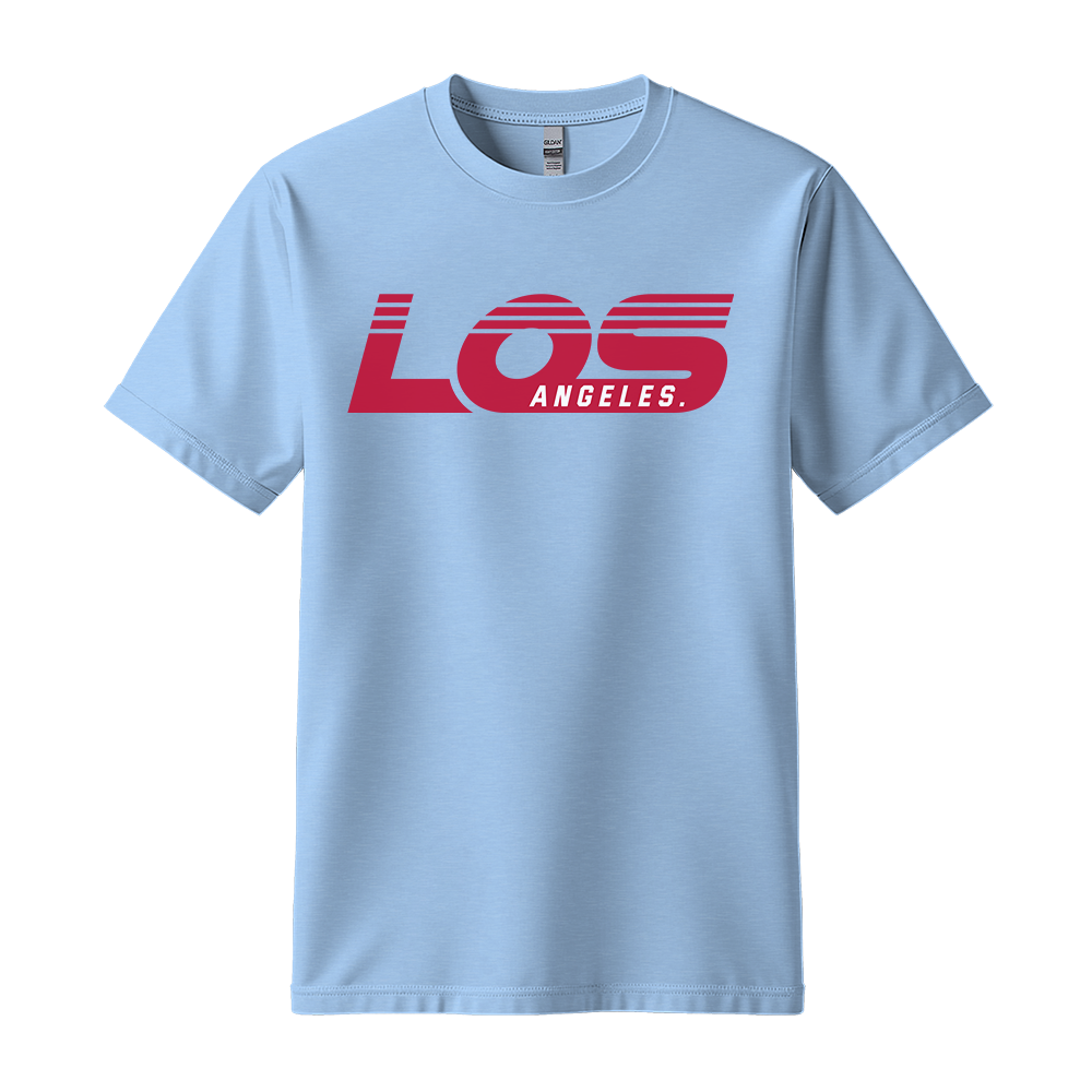 Los Angeles Retro - Unisex T-Shirt - City Tee - Light Blue