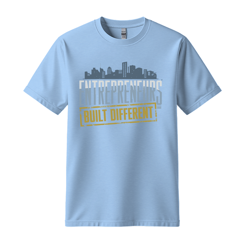 Entrepreneurs Built Different - Unisex T-Shirt - Motivation Tshirt - Light Blue