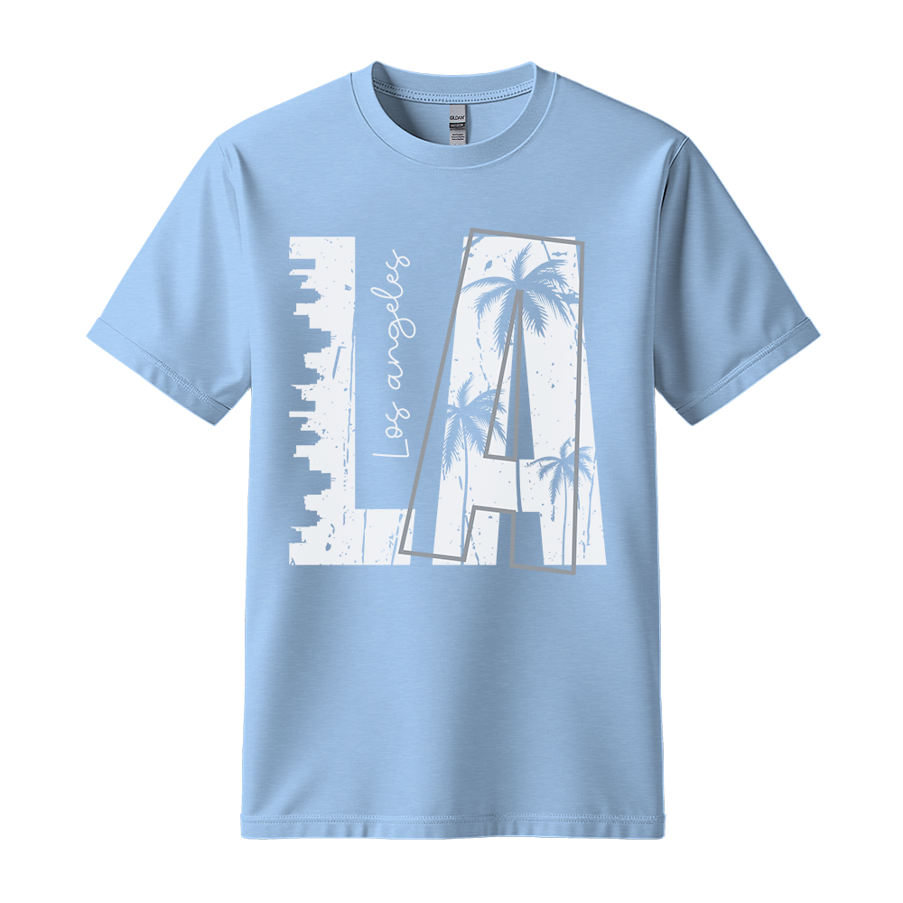 LA Los Angeles - Unisex T-Shirt - City Tee - Light Blue