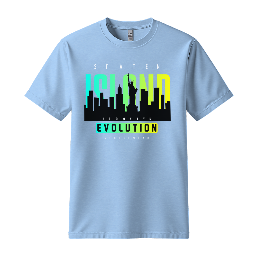 Staten Island Evolution - Unisex T-Shirt - City Tee - Light Blue