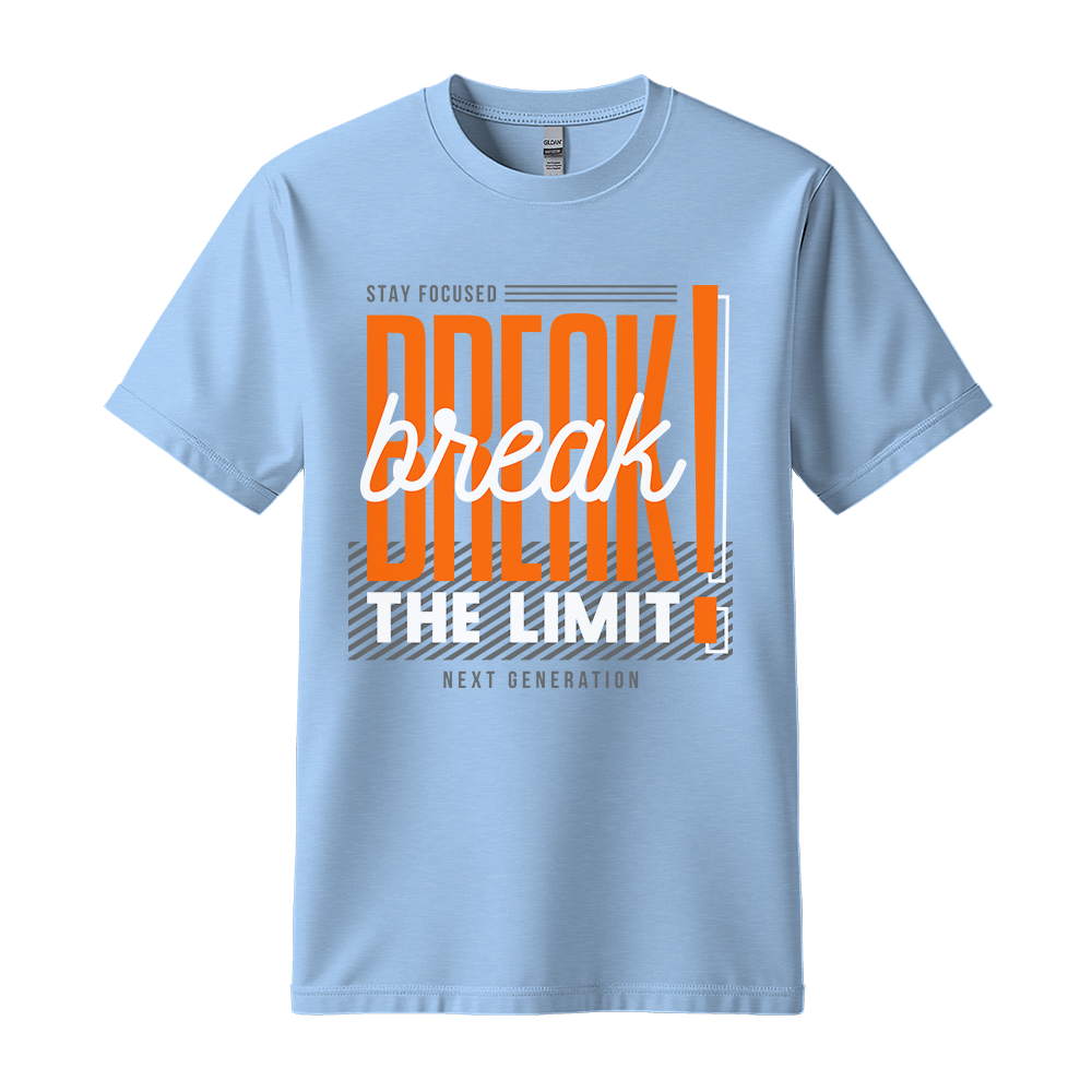 Break The Limit - Unisex T-Shirt - Motivation Tshirt - Light Blue