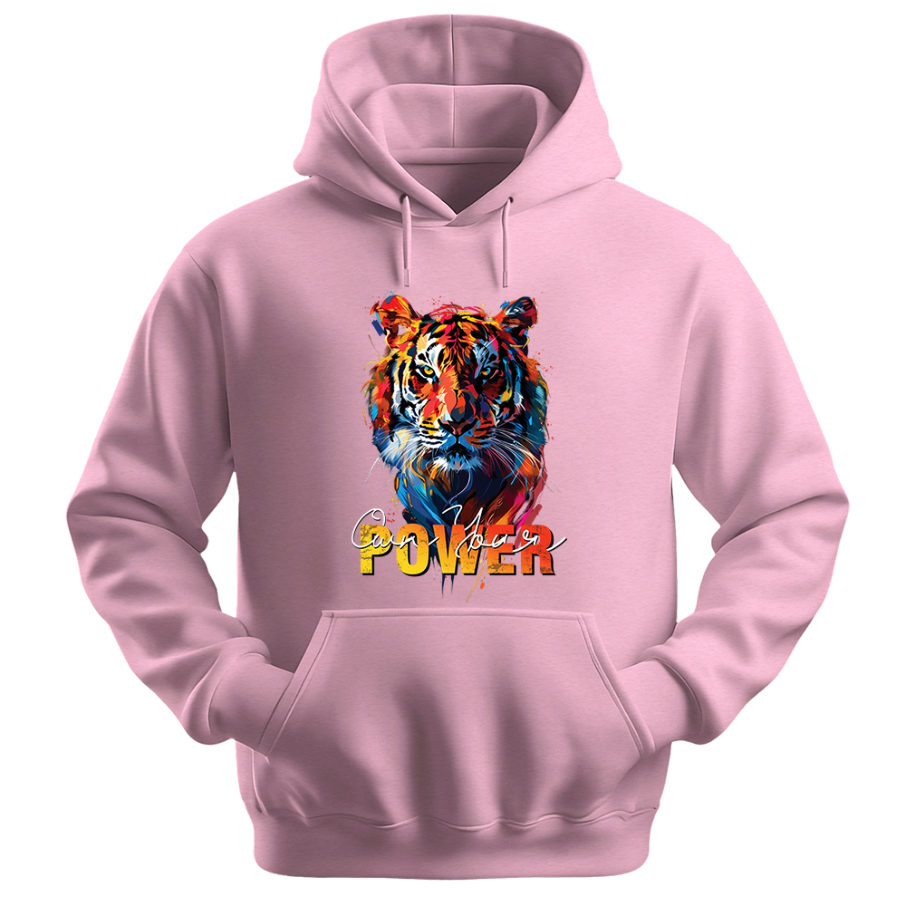 "Own Your Power" Tiger Inspirational Unisex Hoodie