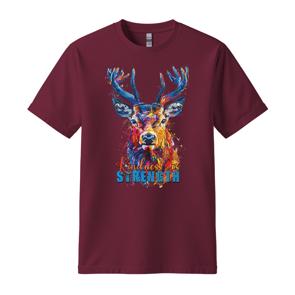 "Kindness Is Strength" Deer Motivation Unisex T-Shirt
