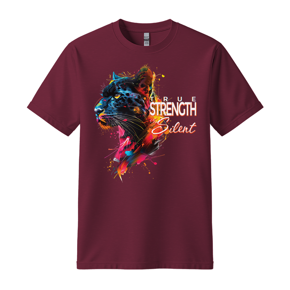 "True Strength Is Silent" Panther Motivation Unisex T-Shirt