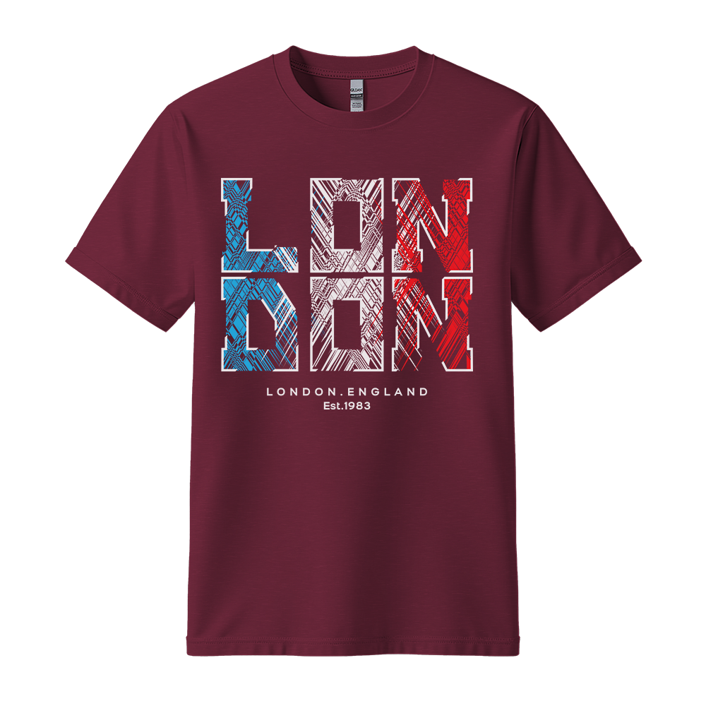 London Est 1983 - Unisex T-Shirt - City Tee - Maroon