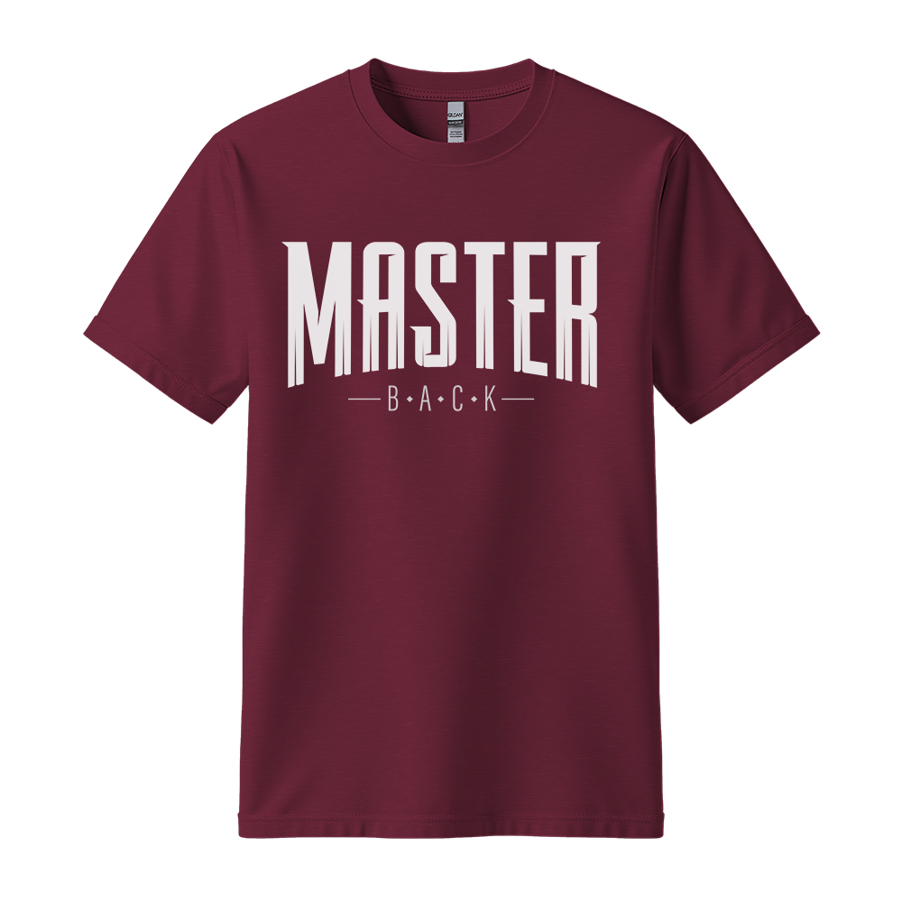 Master Back - Unisex T-Shirt - Streetwear Tee - Maroon