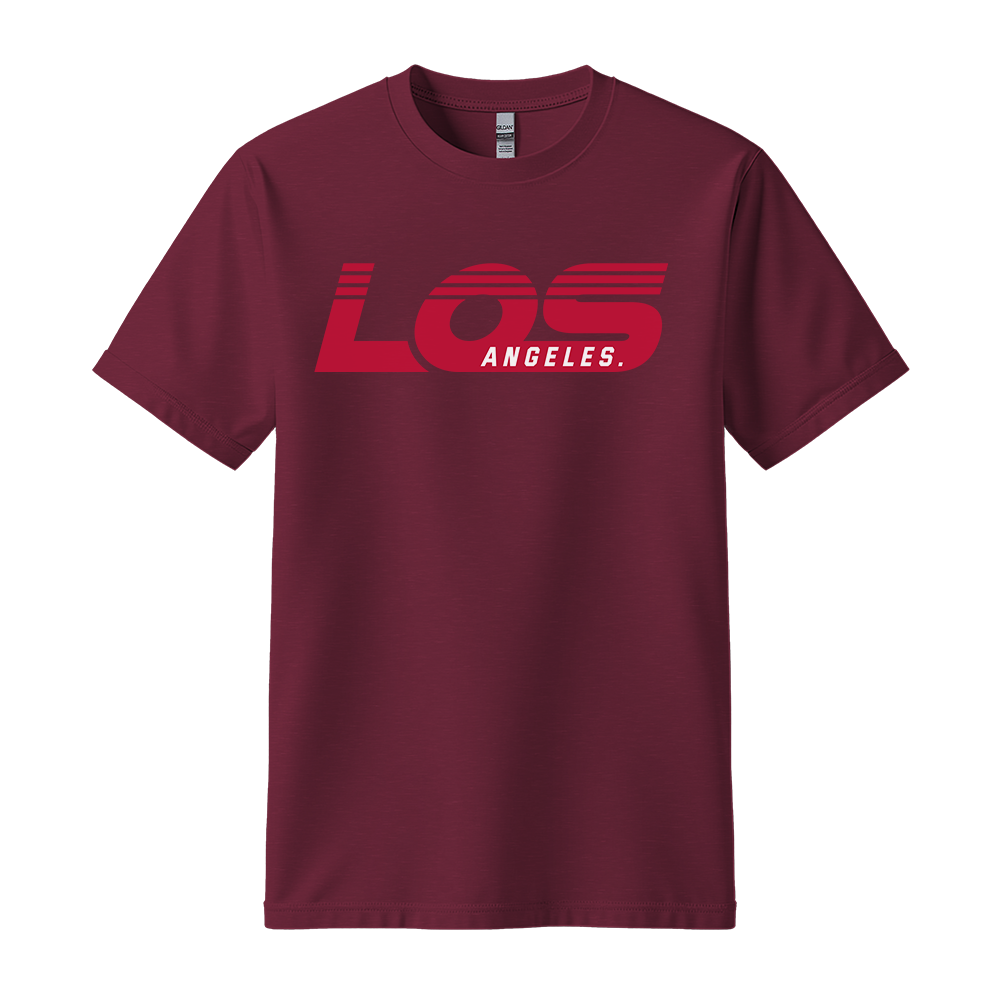 Los Angeles Retro - Unisex T-Shirt - City Tee - Maroon
