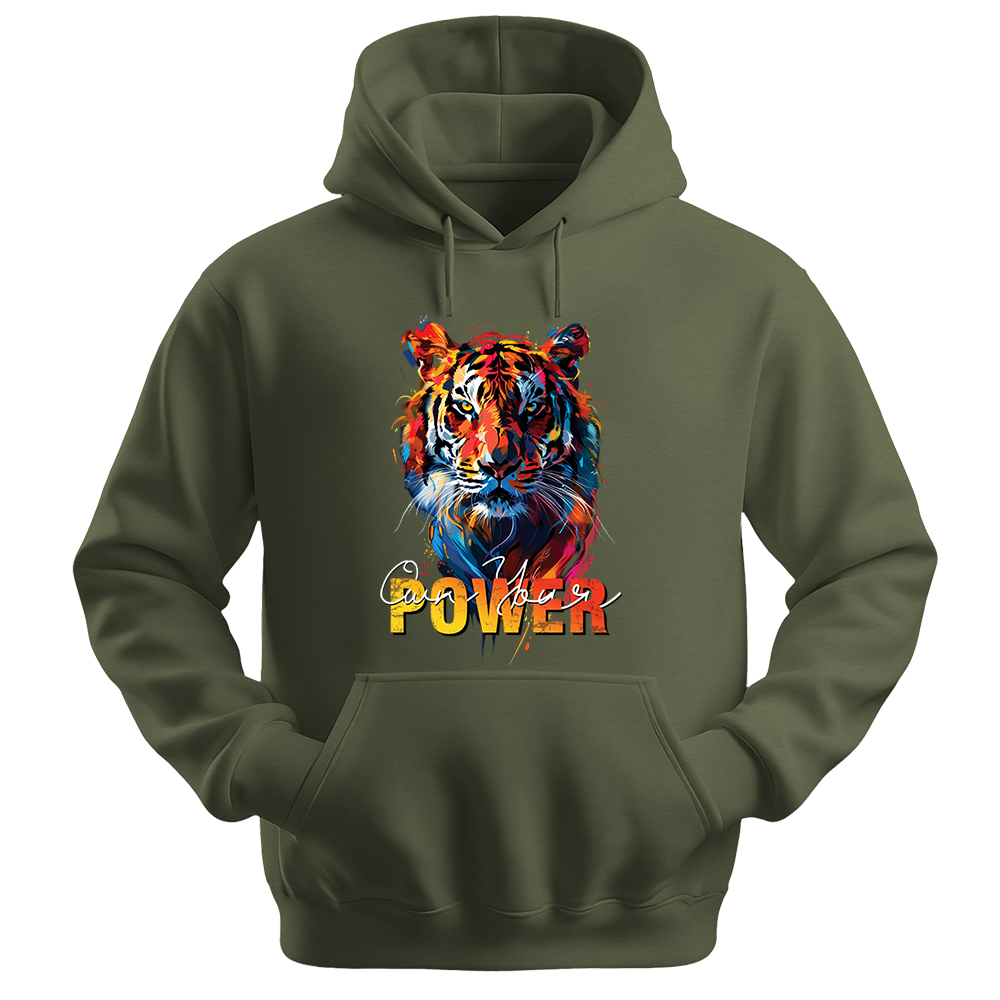 "Own Your Power" Tiger Inspirational Unisex Hoodie