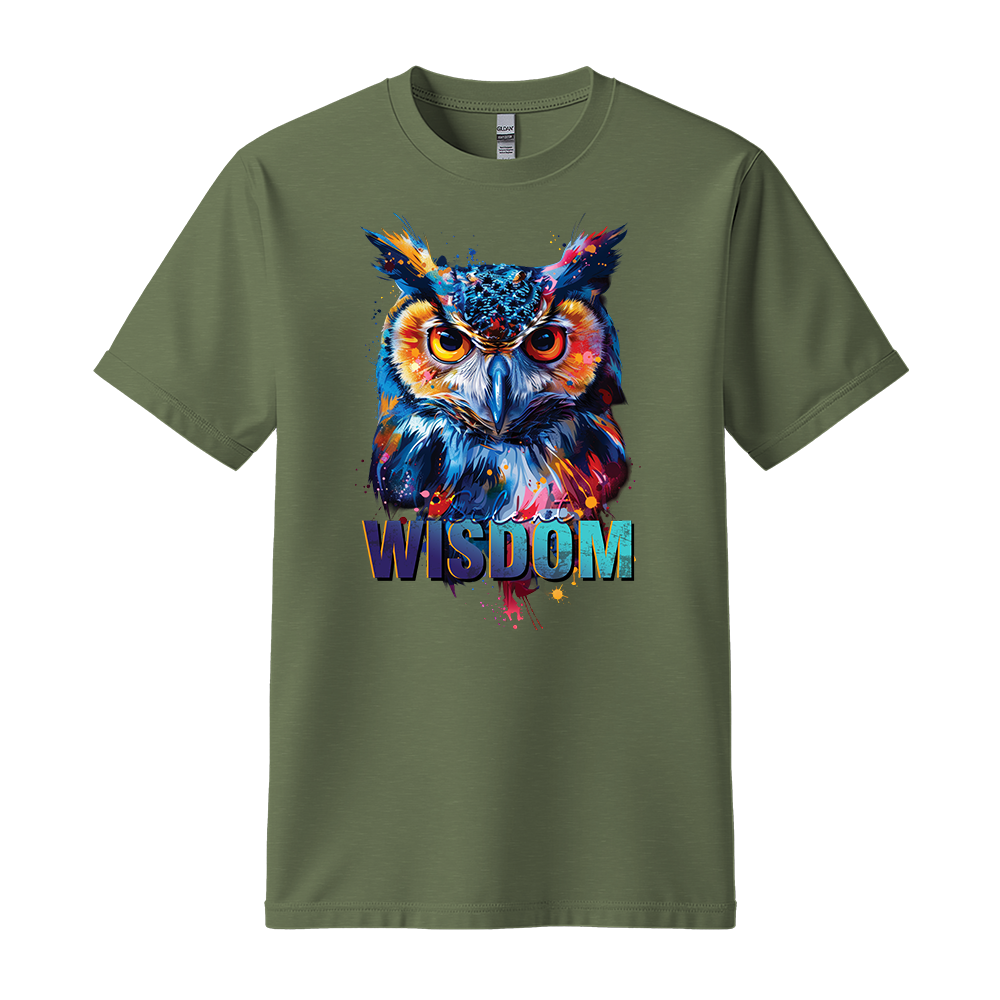 "Silent Wisdom" Owl Motivation Unisex T-Shirt