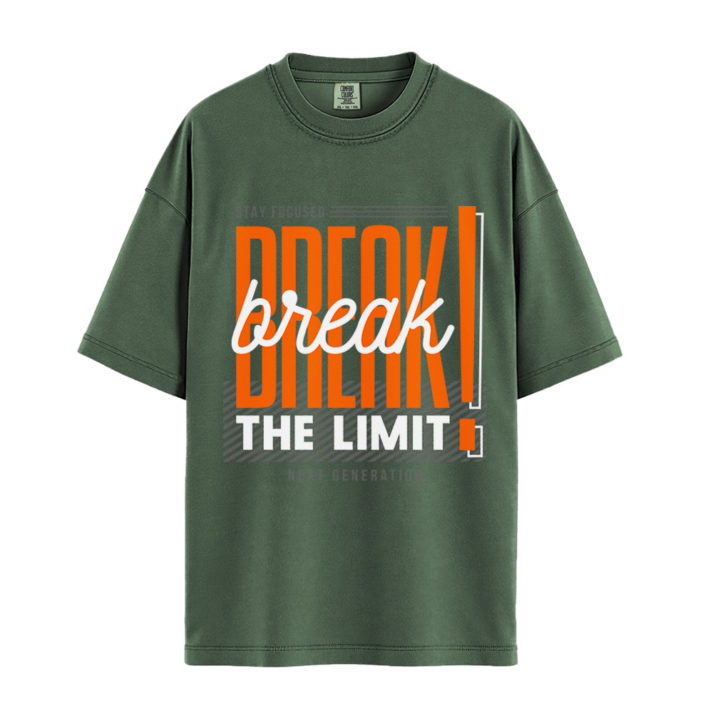Break The Limit - Unisex T-Shirt - Premium Comfort Colors - Moss