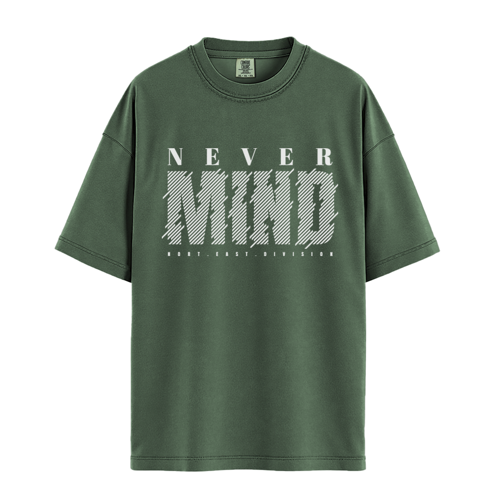 Never Mind North East Division - Unisex T-Shirt - Premium Comfort Colors - Moss