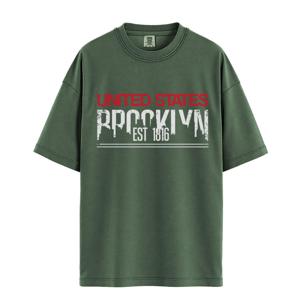 Brooklyn Est 1816 - Unisex T-Shirt - Premium Comfort Colors - Moss