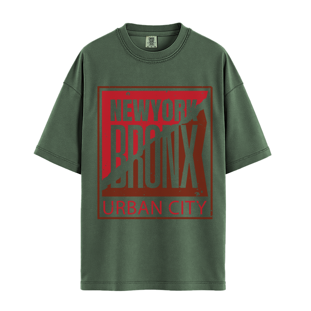 Bronx Urban City - Unisex T-Shirt - Premium Comfort Colors - Moss