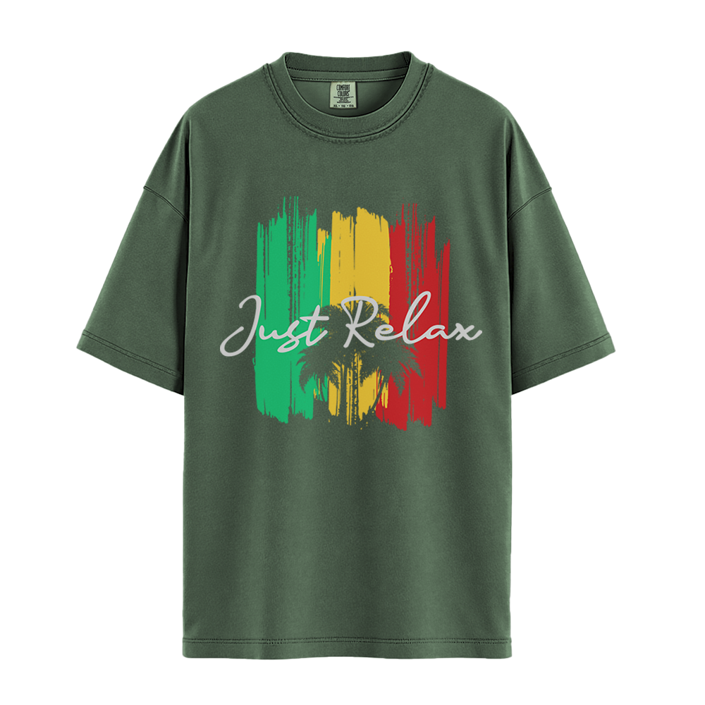 Just Relax - Unisex T-Shirt - Premium Comfort Colors - Moss