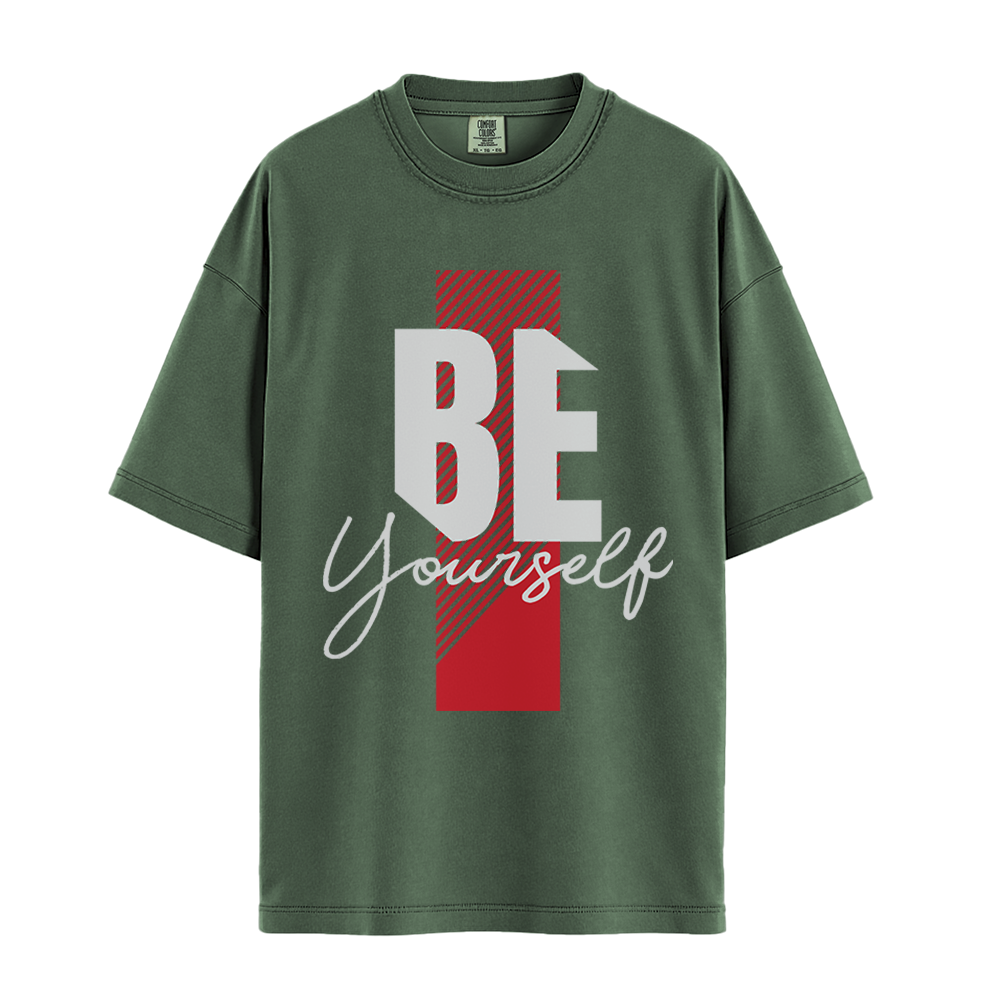 Be Yourself - Unisex T-Shirt - Premium Comfort Colors - Moss