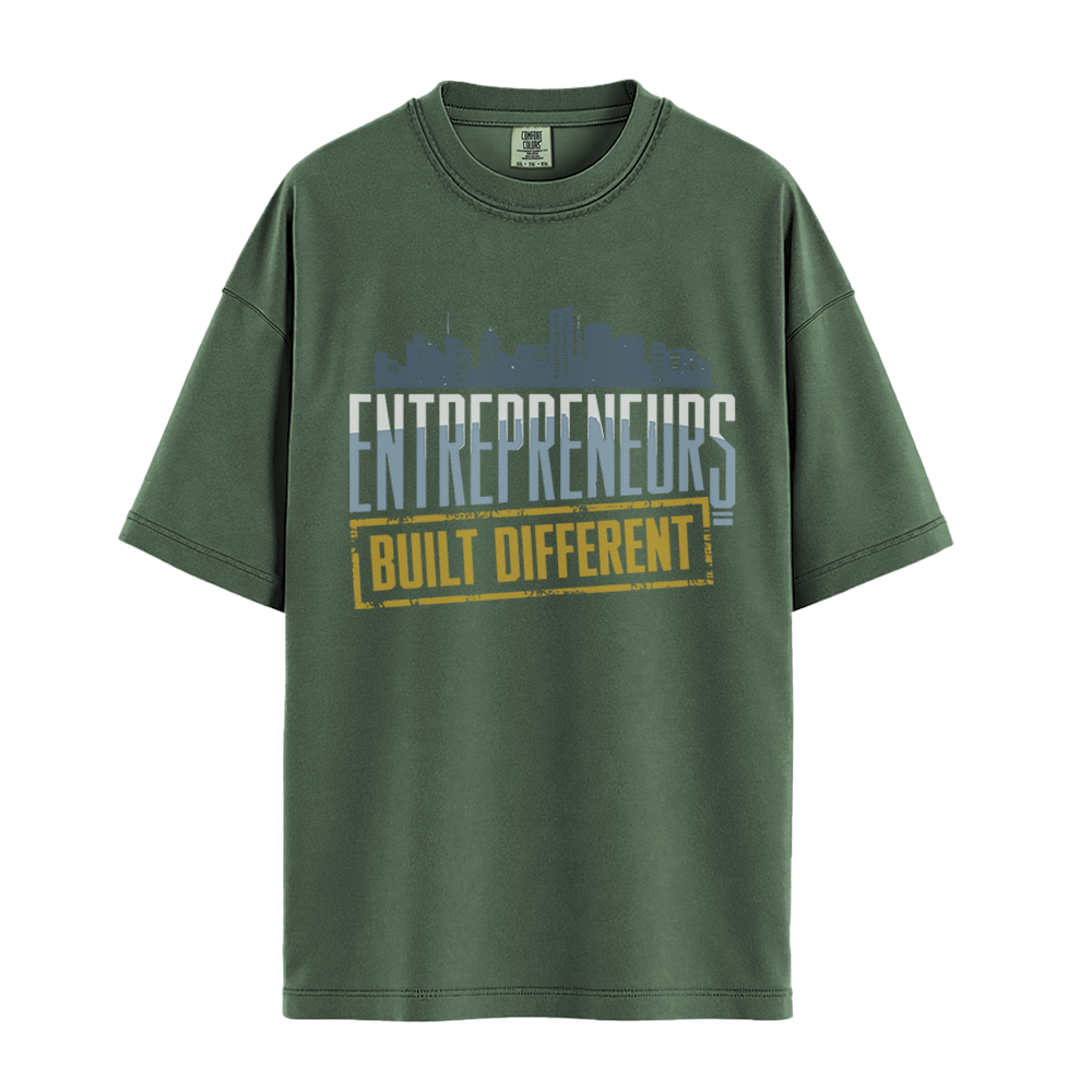 Entrepreneurs Built Different - Unisex T-Shirt - Premium Comfort Colors - Moss