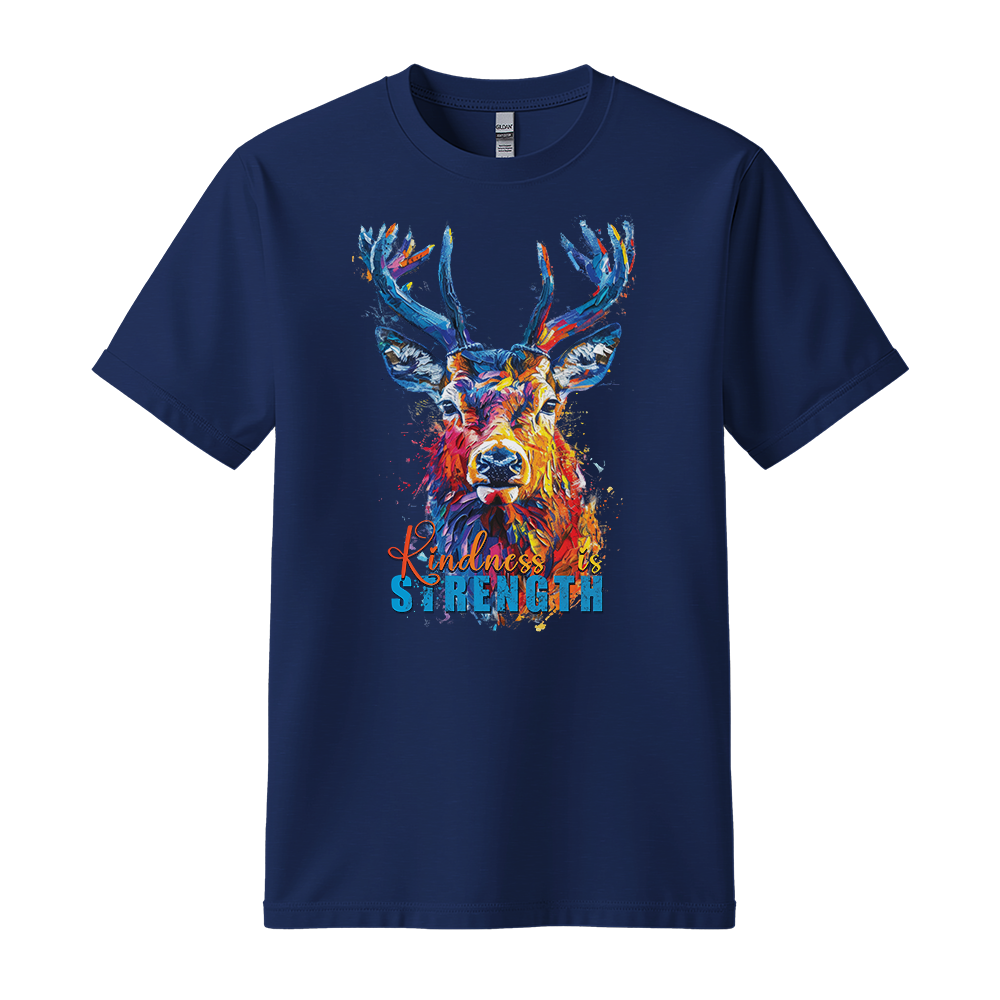 "Kindness Is Strength" Deer Motivation Unisex T-Shirt