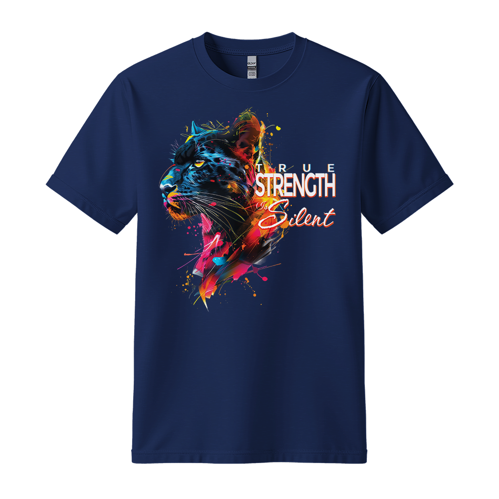 "True Strength Is Silent" Panther Motivation Unisex T-Shirt