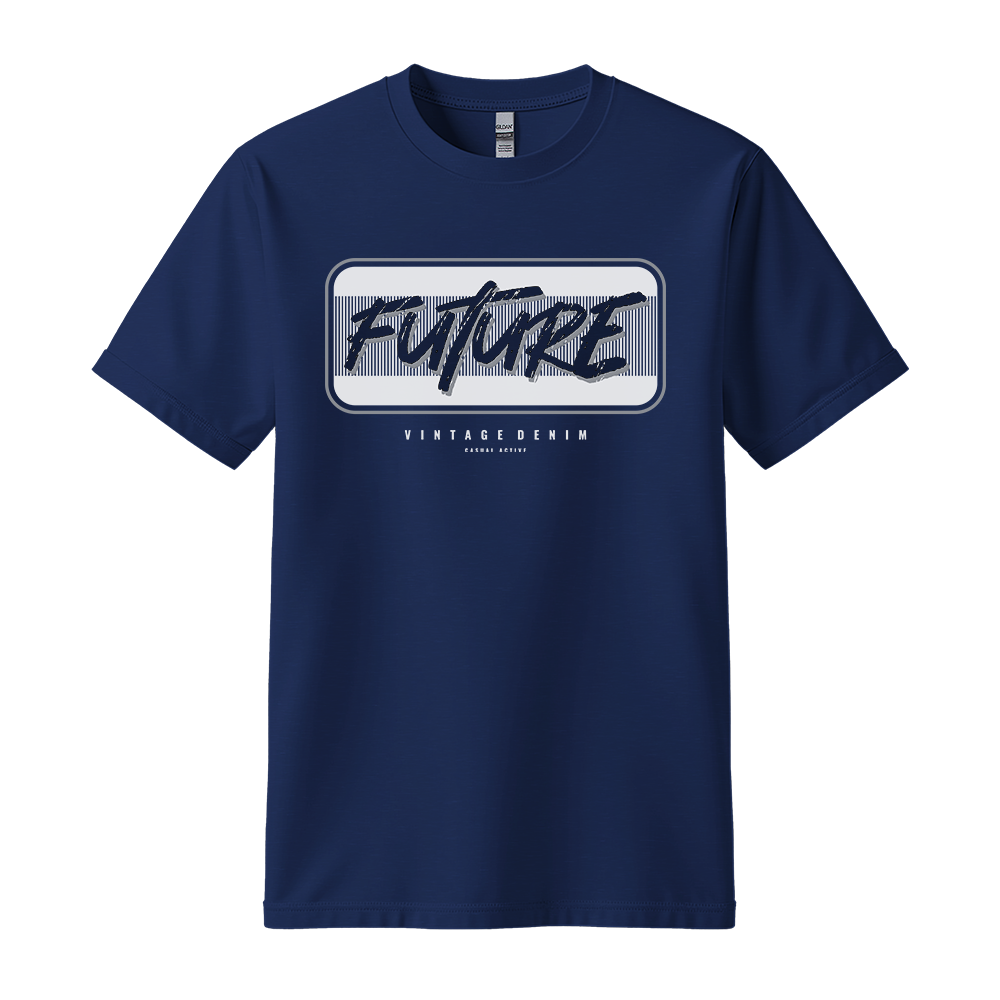 Future Vintage Denim - Unisex T-Shirt - Streetwear Tee - Navy