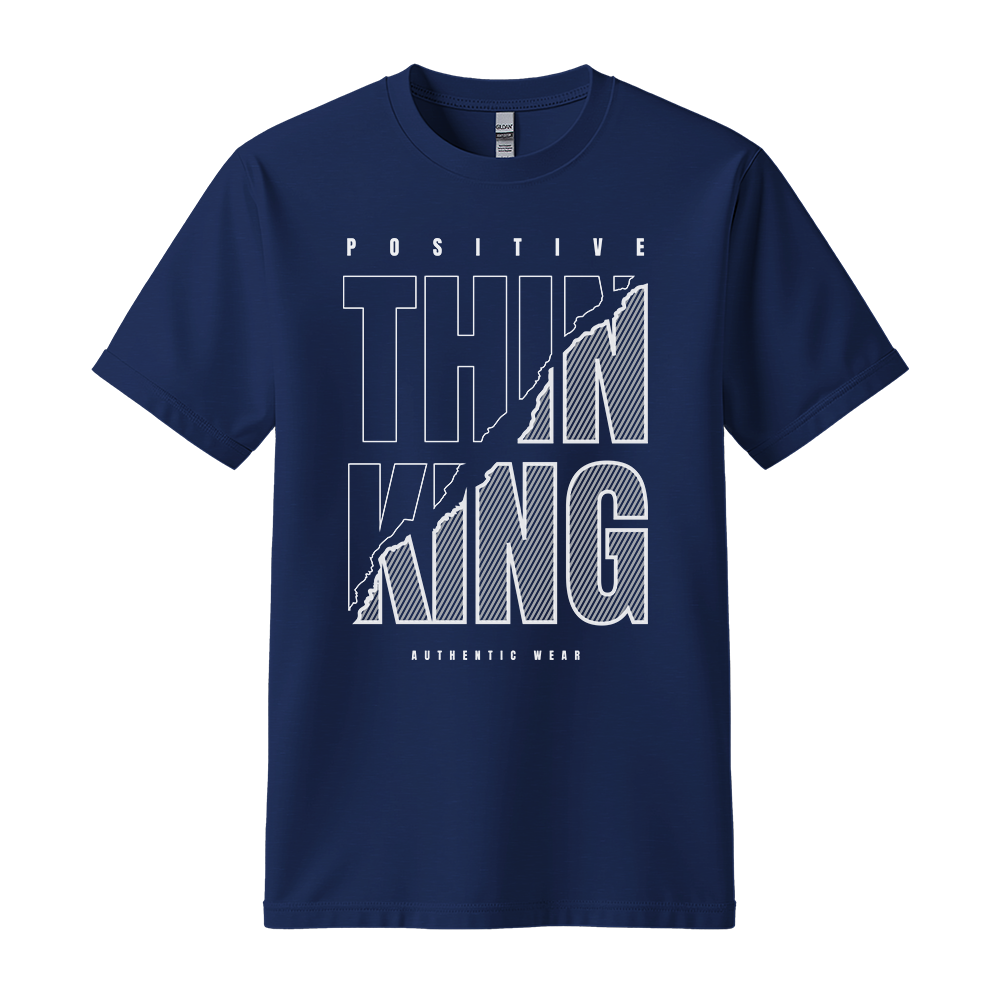 Positive Thinking Authentic Wear - Unisex T-Shirt - Positive Apparel - Navy