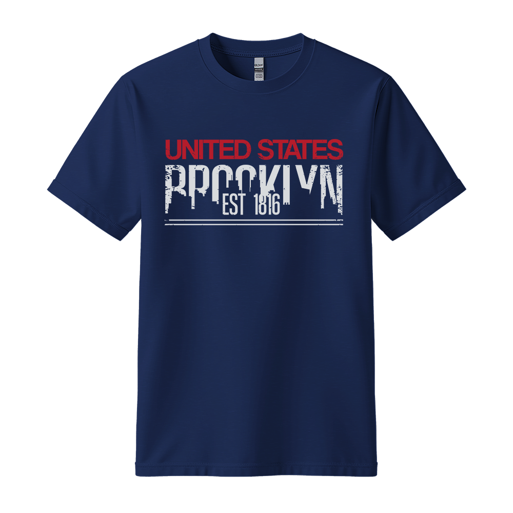 Brooklyn Est 1816 - Unisex T-Shirt - City Tee - Navy