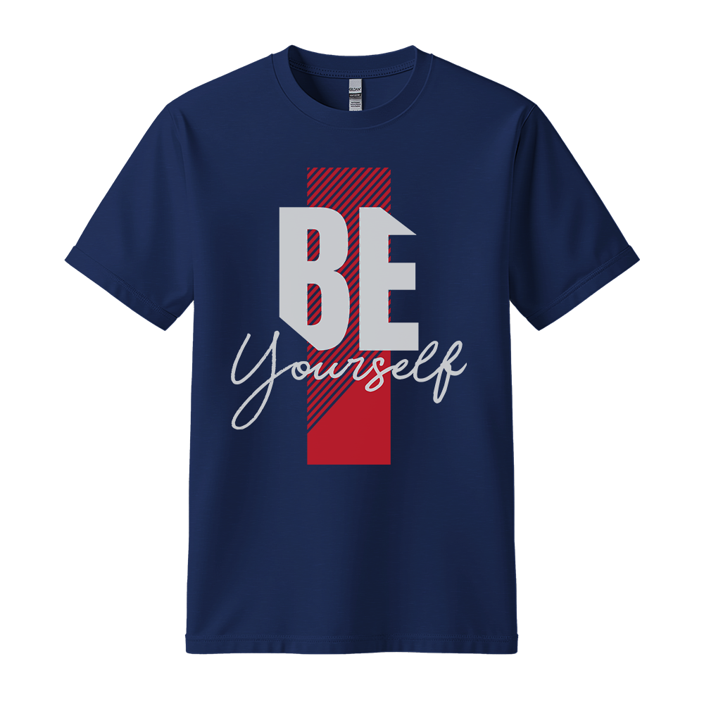 Be Yourself - Unisex T-Shirt - Motivation Tshirt - Navy