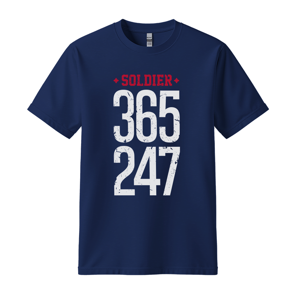 Soldier 365 247 - Unisex T-Shirt - Streetwear Tee - Navy
