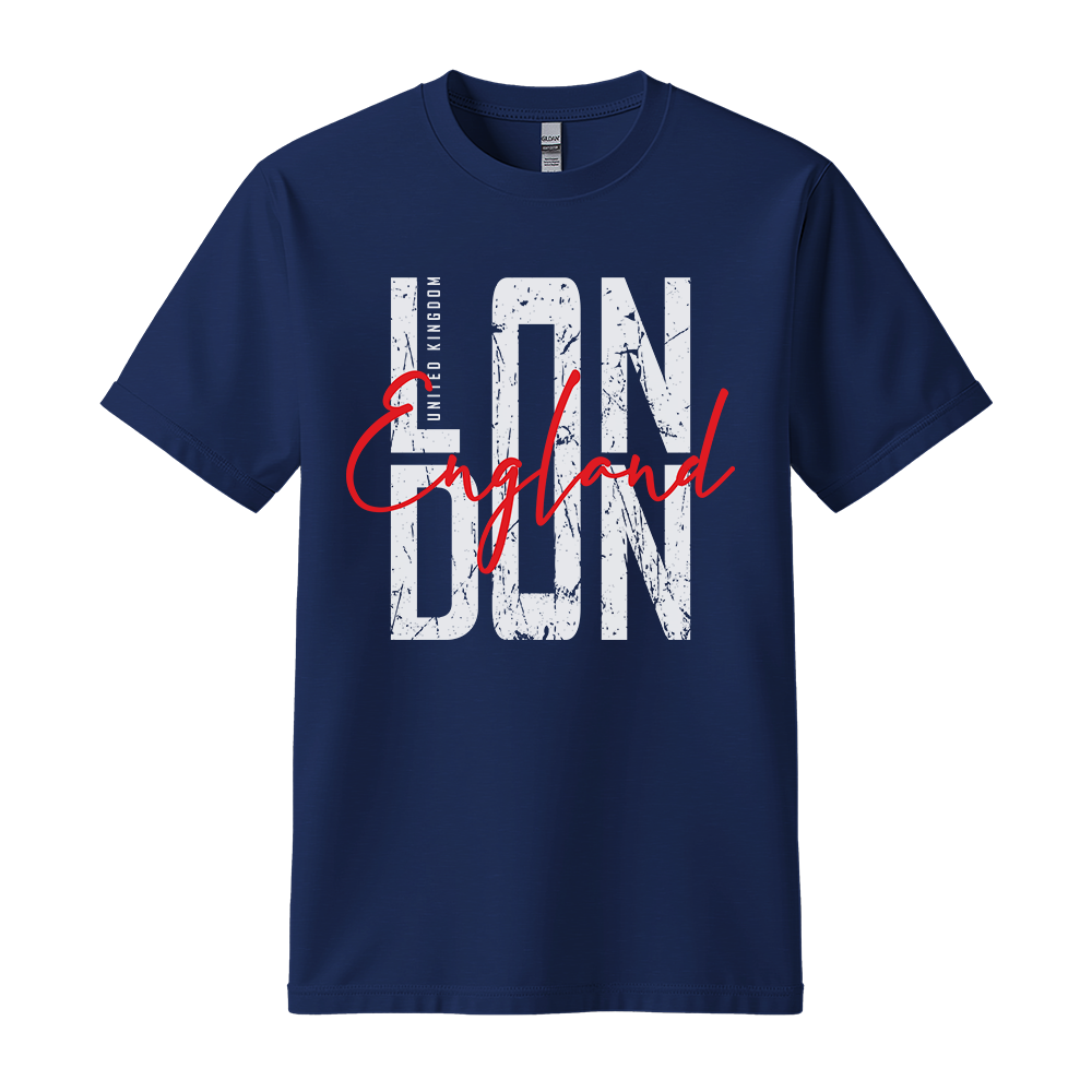 London England - Unisex T-Shirt - City Tee - Navy